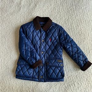 Polo Ralph Lauren Boys Quilted Insulated Barn Jacket with Corduroy Details